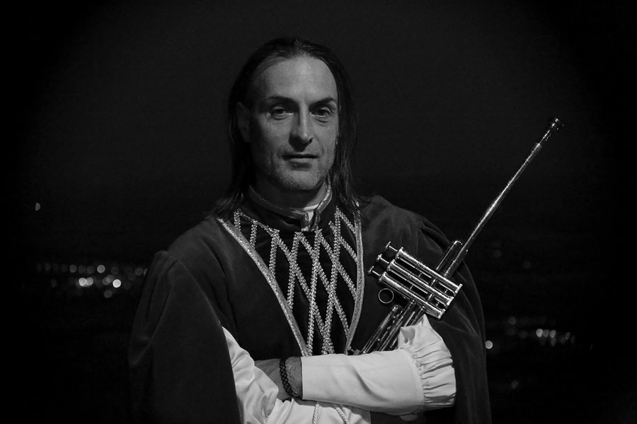 Siena Trumpet Player by Damara Davidson